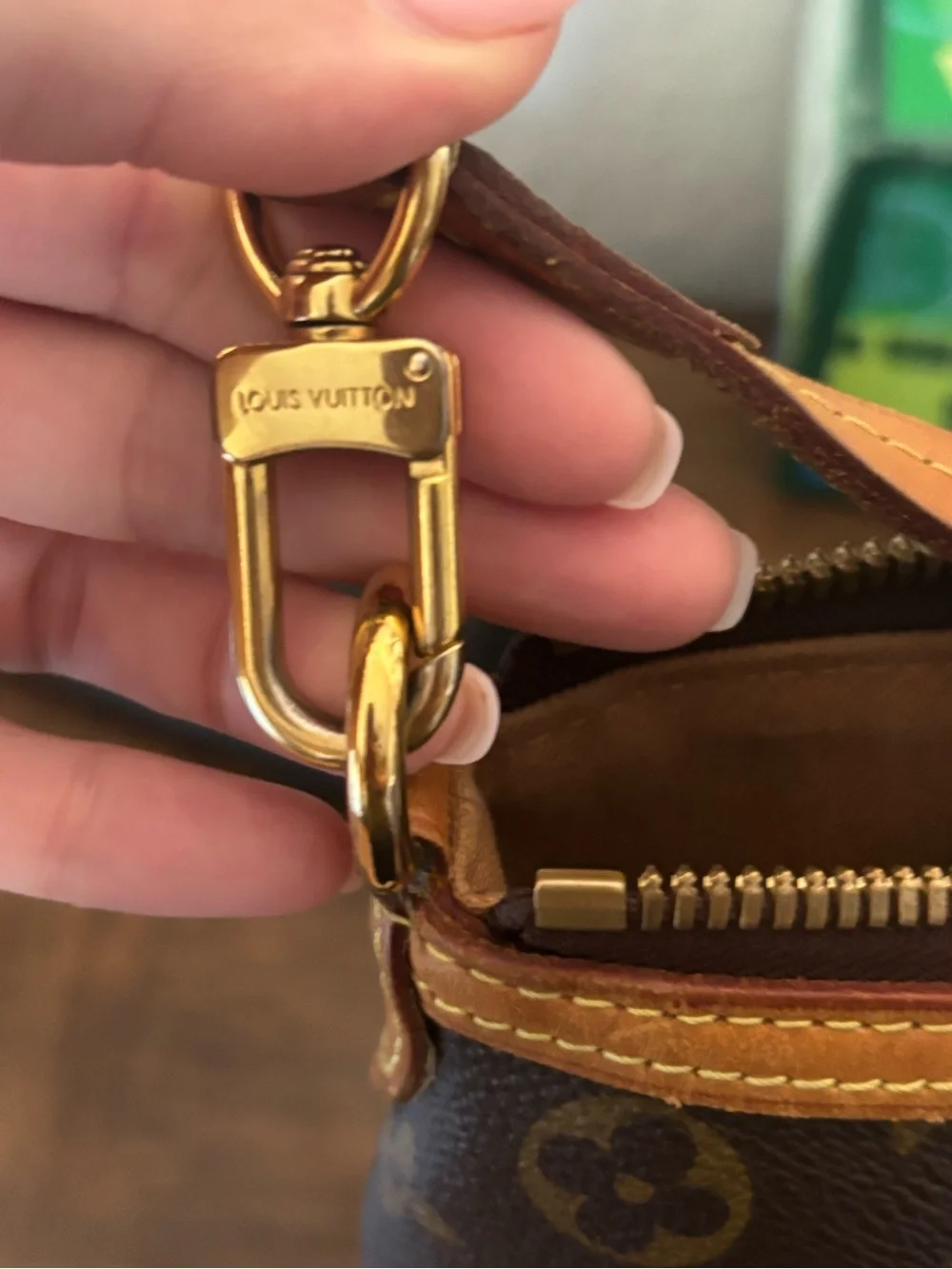 Louis Vuitton Monogram Palermo PM Tote with Vachetta Leather Trim and Strap